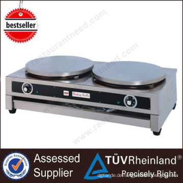 Heavy Duty Edelstahl Gas oder Elektro Crepe Maker